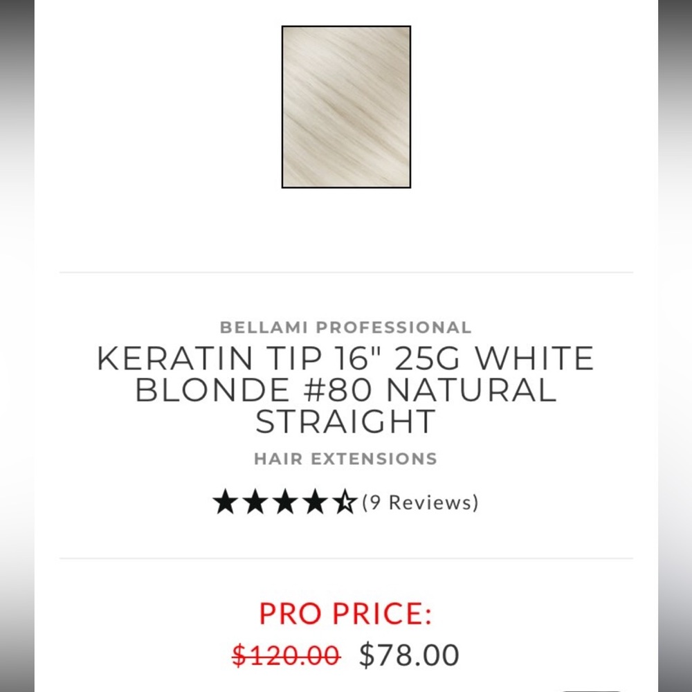 2 packs of Keratin Top Hair Extensions. New. Color shown above.